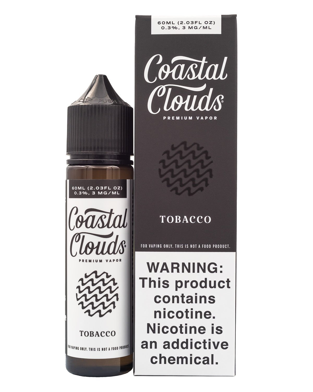 COASTAL CLOUDS E-LIQUID TOBACCO - 60ML - EJUICEOVERSTOCK.COM