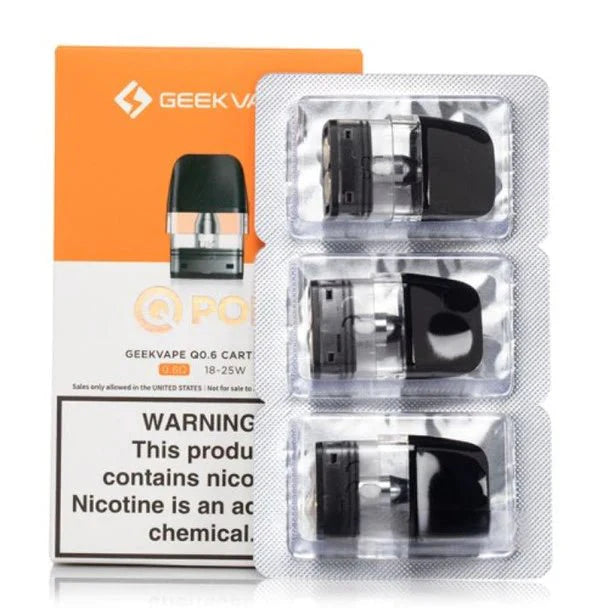 GEEKVAPE Q REPLACEMENT PODS - 3PK - EJUICEOVERSTOCK.COM