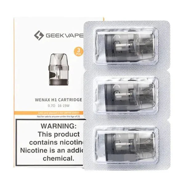 GEEKVAPE WENAX H1 REPLACEMENT PODS - 3PK - EJUICEOVERSTOCK.COM