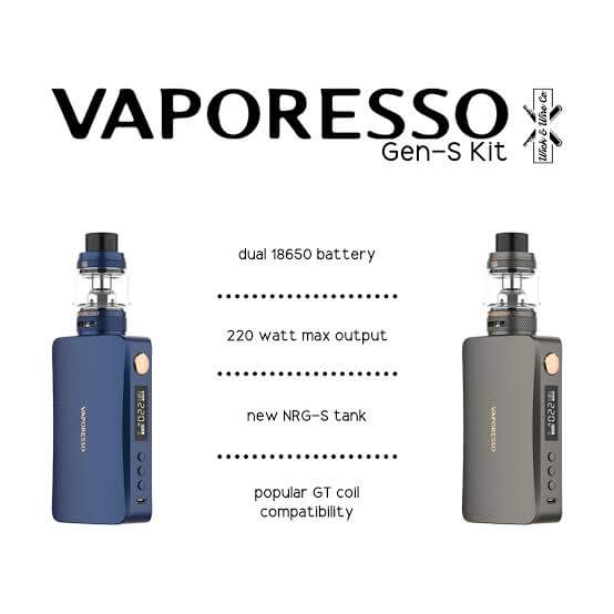 GEN S 220W STARTER KIT w/ NRG-S TANK by Vaporesso - EJUICEOVERSTOCK.COM