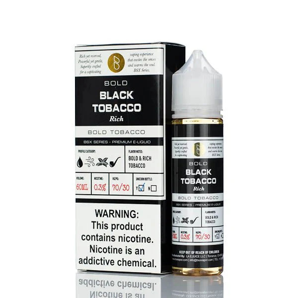 GLAS BASIX - BLACK TOBACCO - 60ML - EJUICEOVERSTOCK.COM