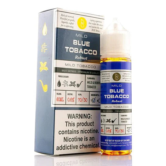 GLAS BASIX - BLUE TOBACCO - 60ML - EJUICEOVERSTOCK.COM