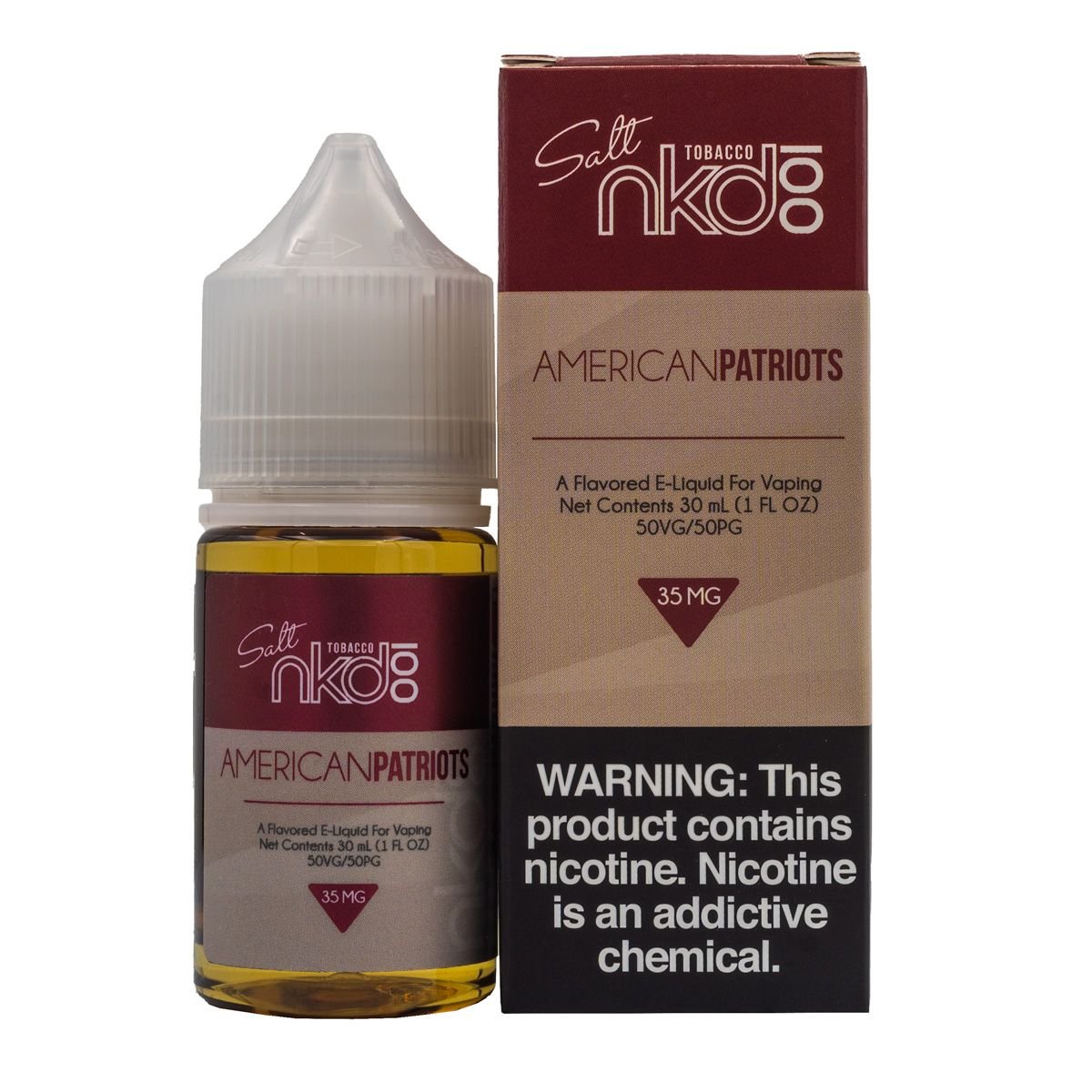 NKD 100 SALT AMERICAN PATRIOTS - 30ML - EJUICEOVERSTOCK.COM