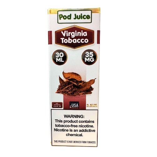 POD JUICE SALT - VIRGINIA TOBACCO - 30ML - EJUICEOVERSTOCK.COM