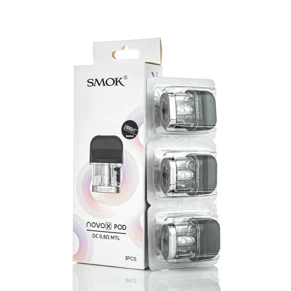 SMOK NOVO X REPLACEMENT PODS - 3PK - EJUICEOVERSTOCK.COM