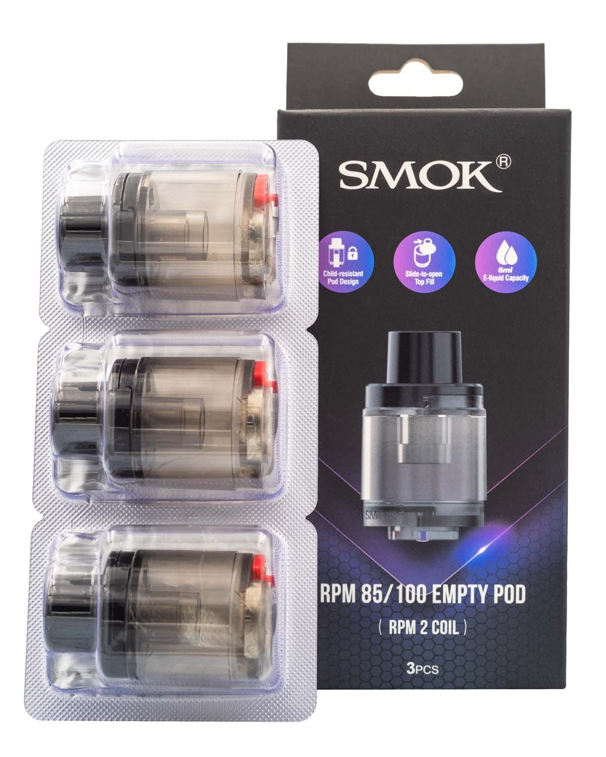 SMOK RPM 85/100 REPLACEMENT PODS - 3PK - EJUICEOVERSTOCK.COM