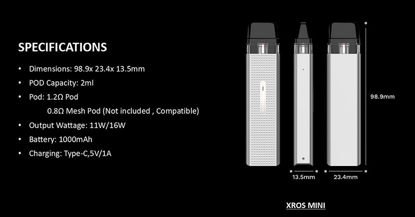 VAPORESSO XROS MINI - $11.19 WITH CODE STOCK20 - EJUICEOVERSTOCK.COM